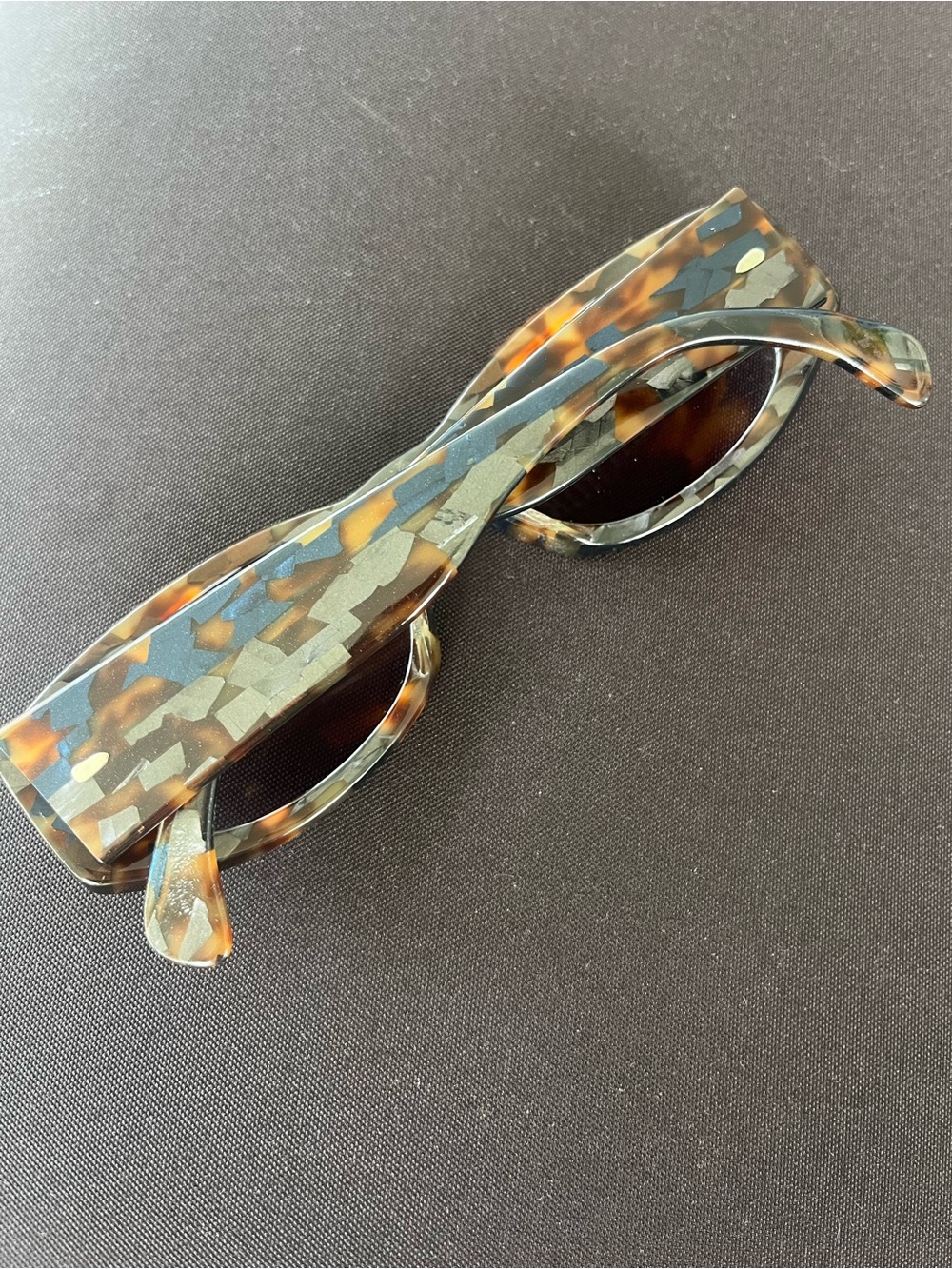 Vintage Alain Mikli Paris 0174 625 Mosaic Tortoise Sunglasses 90s Designer - Picture 5 of 8